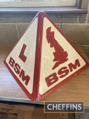 BSM Learners' car top sign