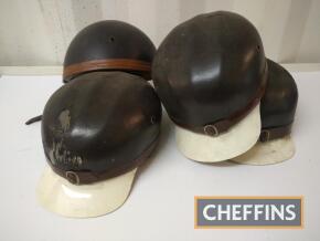 Vintage motorcycle helmets NOS, marked `Original Romer-Helm` (4)