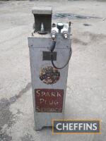 Vintage Champion sparkplug service machine, floor-standing, an early example