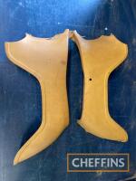 Triumph original tin `bathtub` sections, a pair appearing to be NOS