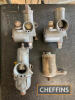 Amal carburettors; R930, 376/253, 375/34, together with remote float bowl (4)