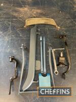 Triumph 6T NOS centre stand and chain guard, together with other Triumph parts