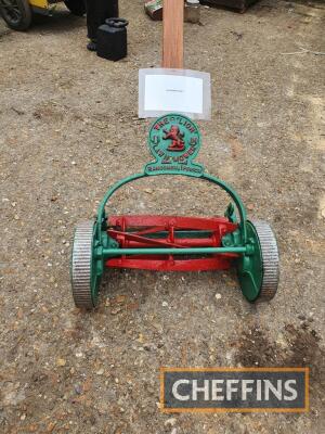 The Lion, 11ins cut pedestrian lawn mower by Ransomes (restored)