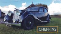 1948 3485cc Jaguar 4 door Sports Saloon Reg. No. JYT 825 Chassis No. 612863 Engine No. 53335 A stunning vehicle from a renowned specialist owner, the straight 6 manual SS, finished in black has had a small fortune spent on it for high-speed touring rallie