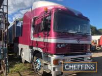 1996 ERF EC12 6x2 Tractor Unit Reg. No. N183 DYD Chassis No. 83130 Finished in purple and silver, the EC12 is equipped with a ballast body with internal winch, air deflector kit, mid-lift axle and sleeper cab. Powered by a 340bhp Rolls/Perkins TX engine w