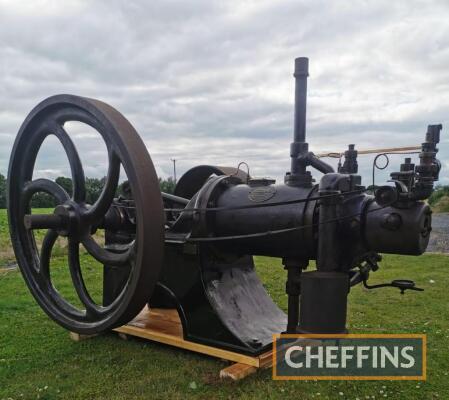 1912 Petter Patent Oil 10hp stationary engine, stated by the vendor to be complete and turning over but not been running for c.20years. A very rare and desirable stationary engine Serial No. 13358