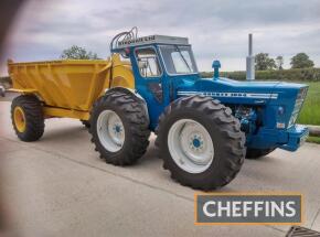 1972 COUNTY 1004 6cylinder diesel TRACTOR Reg. No. HNX 502K Serial No. S/830381 Complete with Hubbard 6tonne goose neck dump trailer. Originally sold new by Rugby Autocar, Rugby, which were the main Ford dealers at the time to Stepnell of Rugby, Corby. So