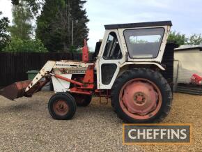 1977 DAVID BROWN 996 diesel TRACTOR Reg. No. SVG 550R Serial No. 11083523 Fitted with David Brown front loader, cab, rear linkage, drawbar and PAS. The vendor reports this tractor has been fully serviced with new clutch, water pump, steering ball joins an