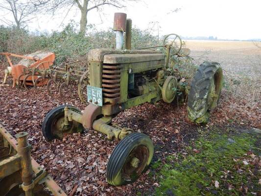 John Deere Model B styled 4cylinder petrol/paraffin tractor Reg. No. EER 104 (expired)