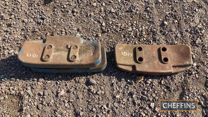 3no. Ford front slab weights