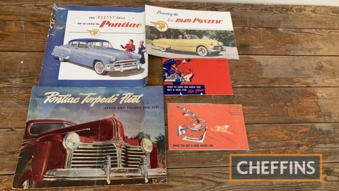 1940s Pontiac car brochures