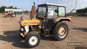 1982 FORD 334 Highways 3cylinder diesel TRACTOR Reg. No. FVL 35Y Serial No. 524023 Fitted with a speedometer c.40,146miles, PTO, PUH and cab on 12.4x28 rear and 7.50x16 front wheels and tyres.