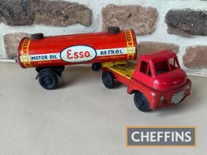 Tin plate lorry toy advertising Esso