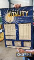 Vitality Cycle bulbs, a hanging wall chart, 28 x 20ins