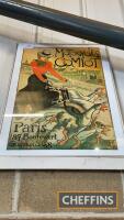 Motocycles Comiot Paris framed repro poster