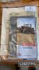 Ferguson buckrake instruction book, Massey-Harris Dickie 714 and 728 drill operators' books, Massey-Harris No.30A disc harrow parts list, Massey Ferguson 7200 combine and Massey Ferguson 6600 tractor brochures, together with Massey Ferguson product range