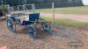 Horse-drawn carriage with eliptically spung front wheels to the turntable, finished in blue, built by Fox Brothers, Sleaford, believed to have been used on Gt. Yarmouth Seafront