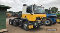 2001 FODEN Alpha 1 3000 6x2 diesel TRACTOR UNIT Reg. No. X961 AVN Serial No. 902784 Fitted with Cummins 420 engine and sleeper cab