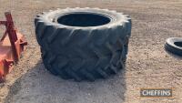 2no. rear Goodyear 18.4R38 tyres