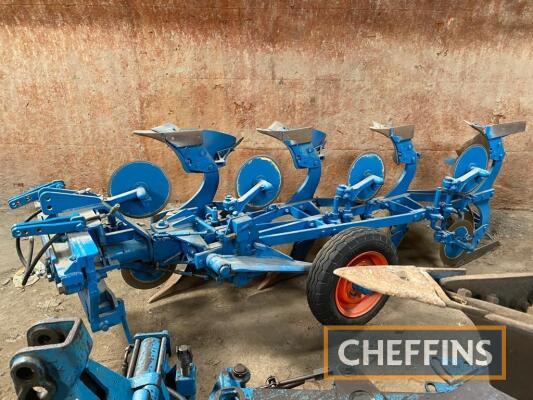 Doe 4furrow reversible plough, made specifically for their Triple D and 130 tractors, hydraulic rack and pinion turnover, SCN bould boards, land wheel, in restored condition