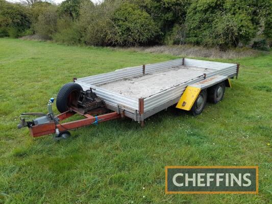 Multipurpose twin axle trailer with winch, ramps and detachable sides