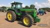 1993 JOHN DEERE 4755 6cylinder diesel TRACTOR
<br/>Reg. No. K506 TPV
<br/>Serial No. 010860
<br/>Fitted with front weights (not Ford weights), rear linkage, drawbar and toplink. A one owner tractor from new and consigned straight from farm. Supplied by L.