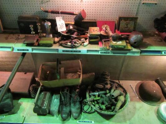 Tobacco/pipe smoking memorabilia t/w barrel taps etc