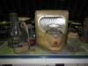 Qty kitchen scales, oil lamps & other domestic items to inc flare lamp