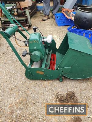 Atco petrol mower by Charles H. Pugh, complete with grass box, No. 1259/60