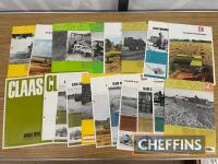 Claas, qty combine harvester and implement sales leaflets and brochures