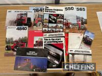 Massey Ferguson, qty agricultural tractor sales leaflets and brochures, to include 1200, 1250, 565 etc.