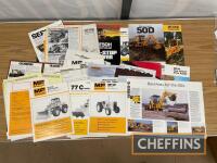 Massey Ferguson Industrial, a qty of industrial tractors and construction equipment sales leaflets and brochures etc.