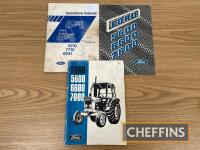 Ford, 3no. agricultural tractor manuals, to include 5600/6600/7600 etc.