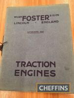 Foster traction engines, 44-page catalogue