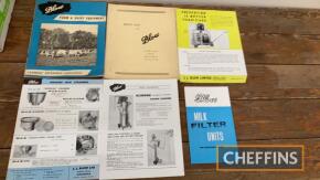 Blow dairy equipment literature