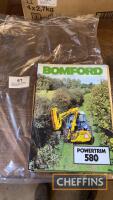 Qty various Bomford hedge cutting sales brochures