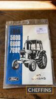 Ford 5600, 6600, 7600 operators' book - unopened