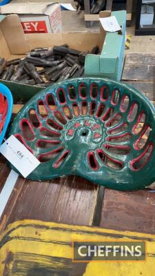 Malta, a cast iron seat