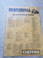 Marshall 100 series spec sheet