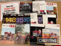 Massey Ferguson, qty agricultural tractor range brochures and sales leaflets, to include 148, 165, 185 etc.