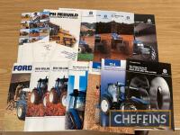 New Holland, Ford etc, qty of agricultural tractor sales leaflets and range brochures etc, to include TM Series