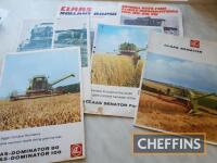 6no. Claas combine and baler brochures, including Senator and Dominator 80 and 100