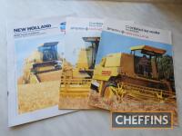 3no. New Holland combine brochures, including 8030, 8040, 8055, 8066, 8070