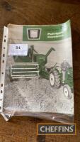 Oliver Model 18 combine 5-page sales leaflet, Oliver Model 5 corn picker 4-page leaflet, Oliver 545SP combine 2-page leaflet and 2no. sales leaflets on Oliver 450 trailed ploughs