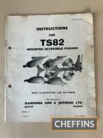 Ransomes Sim & Jefferies TS82 mounted reversible plough brochure
