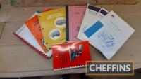 Qty engine and implement manuals, to include Perkins, Massey Ferguson etc.