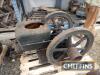 Fairbanks Morse 6hp open crank stationary engine with Bosch flick magnetos and twin flywheels