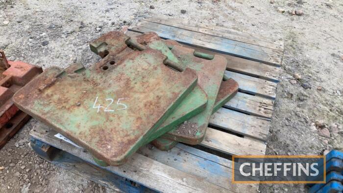 4no. John Deere Weights C/C: 87089997