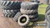 4no. 14.00-24 Forklift Tyres c/w 2no. 10-16.5 mini forklift tyres UNRESERVED LOT C/C: 40122000