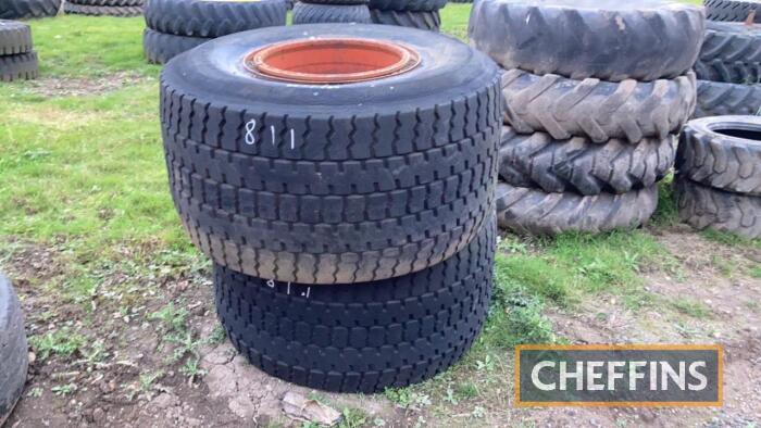 Pr. of Goodyear Terra Tyres c/w 8 stud centres UNRESERVED LOT C/C: 87089997